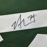 Autographed/Signed Nick Mangold New York Green Football Jersey JSA COA