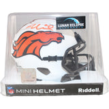 Jonathon Cooper Autographed Denver Broncos Lunar Mini Helmet Beckett WIT 52837