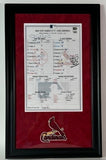 Albert Pujols Autographed 3X Inscribed GU Line-up Card 700th HR Season -Fanatics