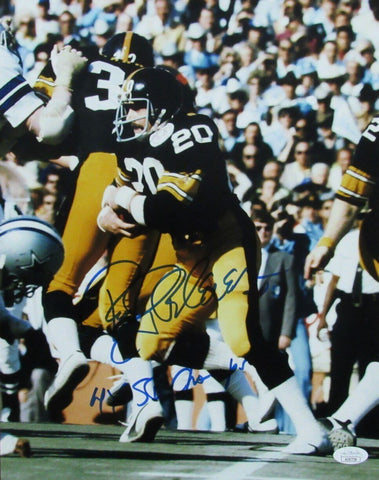 Rocky Bleier Autographed/Inscribed 11x14 Photo Pittsburgh Steelers JSA