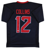 Nico Collins Authentic Signed 2024 Alternate Navy Blue Pro Style Jersey BAS