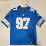 AIDAN HUTCHINSON SIGNED DETROIT LIONS NIKE SCREENPRINT JERSEY BECKETT COA