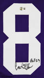 Carl Eller "HOF 2004" Signed Purple Pro Style Jersey BAS Witnessed #4W113351