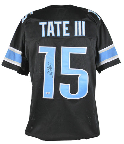 Lions Golden Tate Authentic Signed Black Jersey Autographed BAS Witnessed