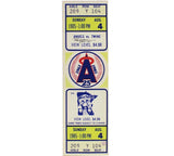 Rod Carew Signed Minnesota Twins 10x34 1985 Mega Ticket MLB Canvas with Inscr.