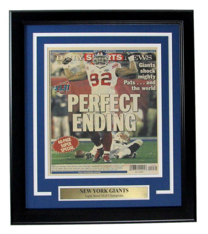 Daily News Newspaper 2008 NY Giants Super Bowl XLII Champs Framed 166012