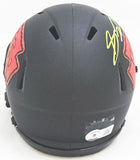 SKYY MOORE AUTOGRAPHED CHIEFS ECLIPSE BLACK MINI HELMET BECKETT 220531