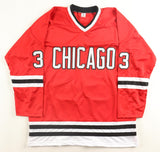 Scott Darling Signed Blackhawks Jersey (Beckett) Chicago Stanley Cup Champ 2015