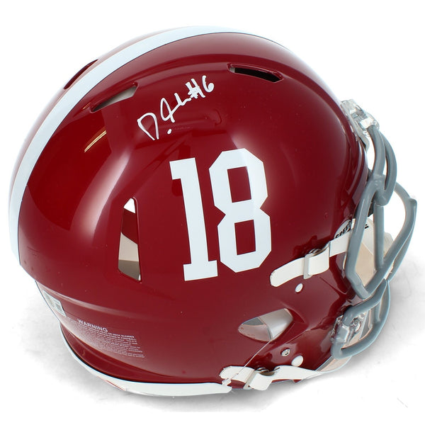 DeVonta Smith Autographed Alabama Crimson Tide Speed Authentic Helmet Beckett