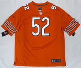Chicago Bears Khalil Mack Autographed Orange Nike Jersey Beckett BAS QR #F88658