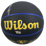 KLAY THOMPSON Autographed Warriors 2021 City Edition Wilson Basketball FANATICS
