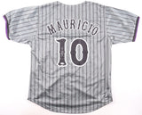 Ronny Mauricio Signed New York Mets City Connect Jersey (JSA) Utility Infielder