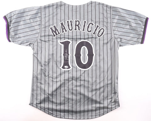 Ronny Mauricio Signed New York Mets City Connect Jersey (JSA) Utility Infielder