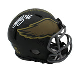 Saquon Barkley Signed Philadelphia Eagles Speed STS 4 NFL Mini Helmet