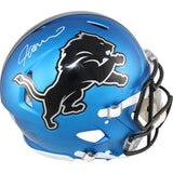 Jameson Williams Autographed Detroit Lions Authentic 24 Alt Helmet Beckett 51292