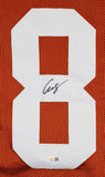 Texas Cam Coleman Authentic Signed Burnt Orange Pro Style Jersey JSA Witness
