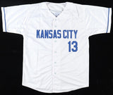 Salvador Perez Signed Royals Jersey (Beckett) Kansas City's 8xAll Star Catcher