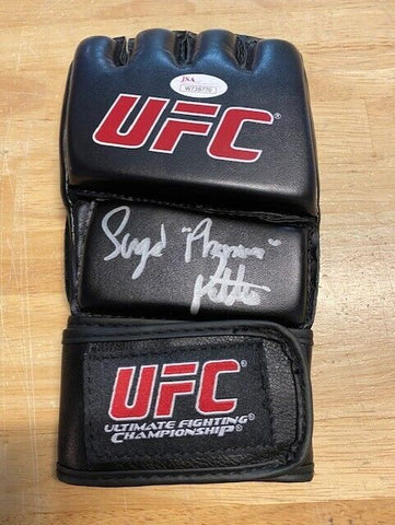 Sergio Pettis Signed UFC Glove (JSA) MMA Record 22 - 5 / Bantamweight Champion