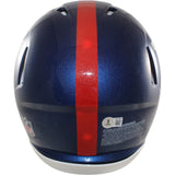 Abdul Carter Autographed New York Giants Authentic Helmet Beckett Witness 56872