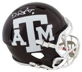 Texas A&M De'Von Achane Signed Full Size Speed Rep Helmet BAS Witnessed