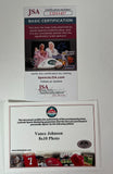 Vance Johnson Autographed 8x10 Photo with Plaque - Denver Broncos | JSA COA