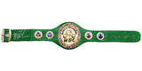 MIKE TYSON AUTOGRAPHED GREEN WBC WORLD CHAMPIONSHIP BELT BECKETT WITNESS 210831