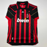 Autographed/Signed Ricardo Kaka AC Milan Black/Red Soccer Jersey Beckett BAS COA