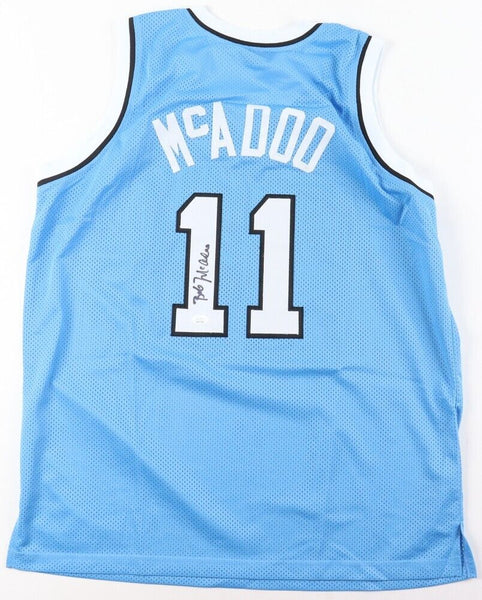 Bob McAdoo Signed Buffalo Braves Powder Blue Jersey (JSA COA) Hall of Fame 2000