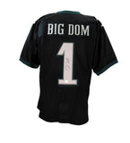 Dom DiSandro Signed/Auto Black Custom Football Jersey Eagles Beckett 192787