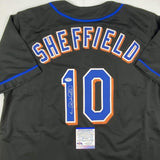 Autographed/Signed Gary Sheffield New York Black Baseball Jersey PSA/DNA COA