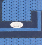 Desmond Bane Memphis Signed Framed Custom Blue Basketball Jersey JSA