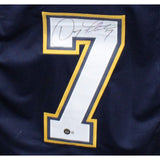 Doug Flutie Autographed/Signed Pro Style Jersey Blue Beckett 42555
