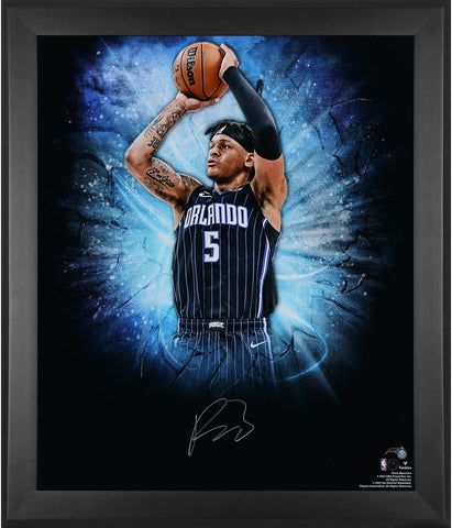 Paolo Banchero Orlando Magic Framed Autographed 20" x 24" In Focus Photograph