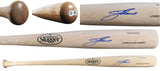 Indians Jim Thome Signed Blonde Louisville Slugger Baseball Bat BAS Witnessed