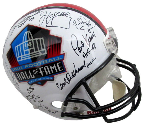 NFL Hall of Famers Multi-Signed (20) Full Size Replica Football Helmet 213071
