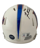 Fred Taylor Autographed Florida Gators '15 White Mini Helmet Beckett 42076