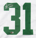 Aaron Glenn Signed New York Jets Jersey (Beckett) 3xPro Bowl Defensive Back