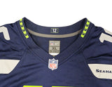 SEAHAWKS TYLER LOCKETT AUTOGRAPHED BLUE NIKE ON FIELD JERSEY SIZE XL MCS 222046