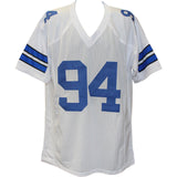 Demarcus Ware Autographed/Signed Pro Style White XL Jersey Beckett Witness 51828