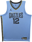 Grizzlies Ja Morant Authentic Signed Light Blue Nike Swingman Jersey BAS