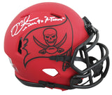 Buccaneers Mike Alstott "A-Train" Signed Rave Speed Mini Helmet BAS Witnessed