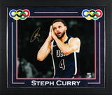 USA Stephen Curry Signed 16x20 Night Night Spotlight Closeup Framed Photo BAS W