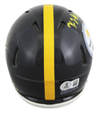 Steelers Kaleb Johnson Authentic Signed Speed Mini Helmet BAS Witness #4W179586