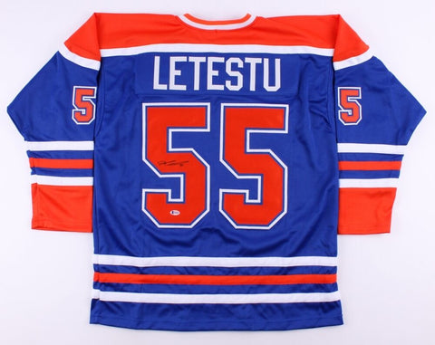 Mark Letestu Signed Edmonton Oilers Jersey (Beckett)