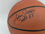 Sam Jones Autographed NBA Leather Basketball Celtics "HOF 83" JSA #AV29201