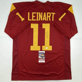 Autographed/Signed Matt Leinart USC Southen Cal Red College Jersey JSA COA