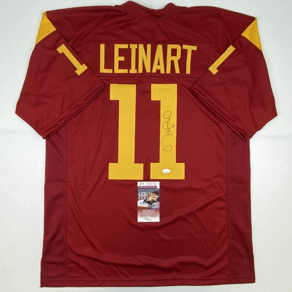 Autographed/Signed Matt Leinart USC Southen Cal Red College Jersey JSA COA