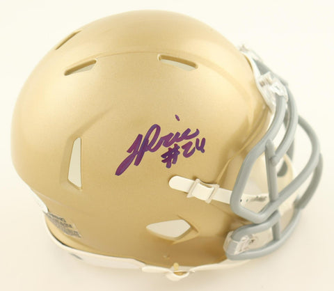 Jadarian Price Signed Notre Dame Fighting Irish Mini Helmet (JSA COA) Seahawk RB