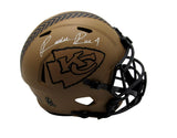 Rashee Rice Signed Chiefs Salute to Service Full Size Replica Football Helmet Be