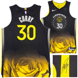 WARRIORS STEPHEN CURRY AUTOGRAPHED NIKE AUTHENTIC CITY JERSEY 48 JSA 235683